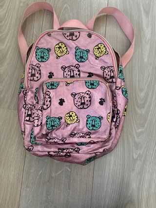 Mochila Infantil Leopardo Rosa
