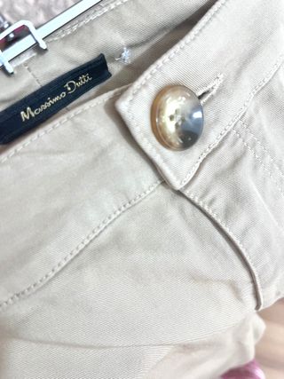 Pantalón Massimo Dutti beige