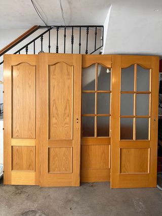 Puertas madera maciza pino - 4 unidades