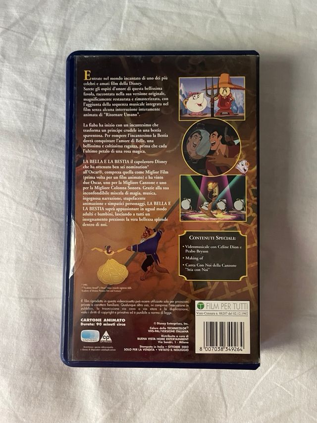 VHS La Bella e la Bestia Edizione Speciale