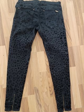 Pantalones Leopardo negros animal print