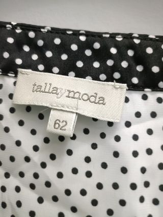 Blusa lunares blanco-negro
