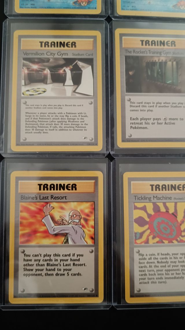9x Gym Challenge Cartas Pokemon Vintage PSA