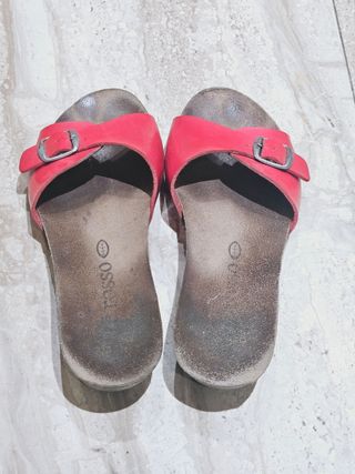 Sandalias rojas mujer talla 37