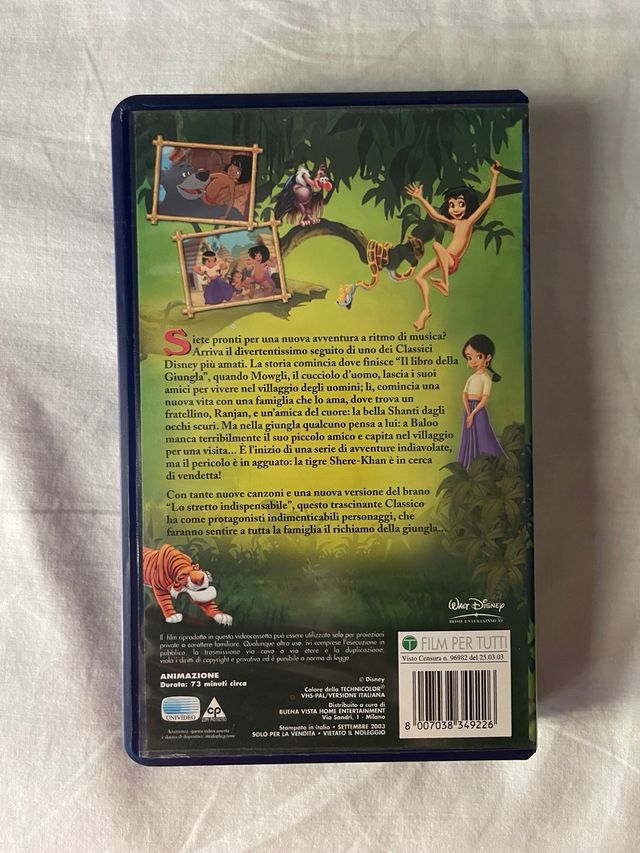 VHS || Libro della Giungla 2 Classico Disney 2003