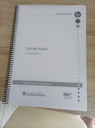Lote libros de IOC FP medio administración