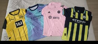 4 Camisetas Fútbol Infantil