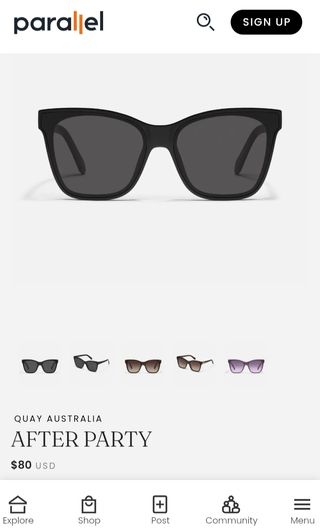 Gafas Quay After Party - Negras