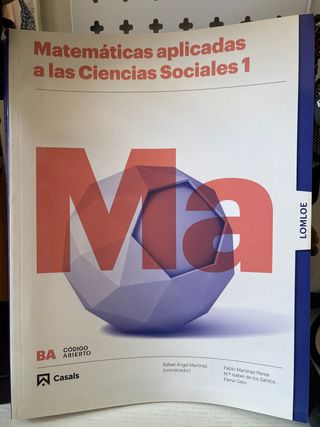 Matemáticas 1 BA CCSS LOMLOE