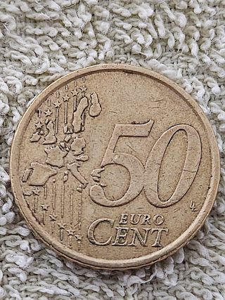 50 centesimi Euro Italia 2002