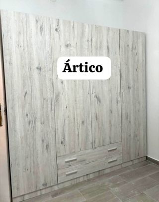 Armario ropero 4 puertas beige
