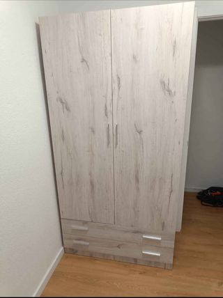 Armario ropero 4 puertas beige