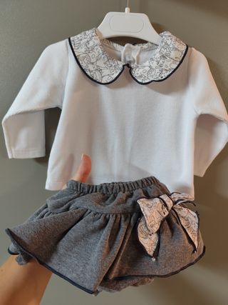 Conjunto bebé niña Calamaro 12 meses