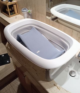 Bañera Bebé Plegable + hamaca Beaba