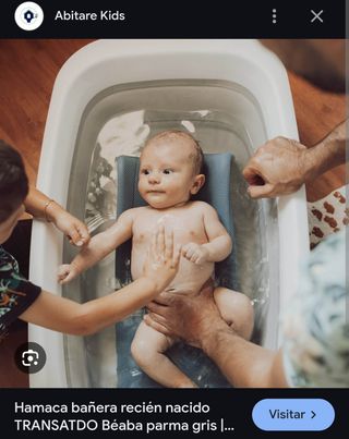 Bañera Bebé Plegable + hamaca Beaba