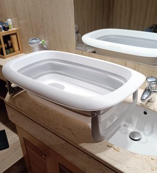 Bañera Bebé Plegable + hamaca Beaba