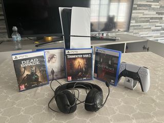 PS5 (PlayStation 5) + 4 juegos
