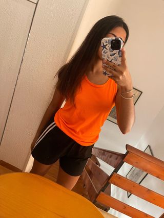 Shorts Shein XS negros c/rayas blancas