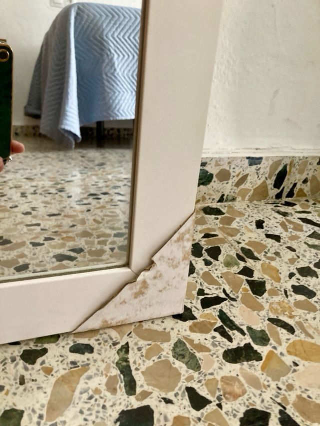 Espejo blanco de cuerpo entero - 37.5x158cm