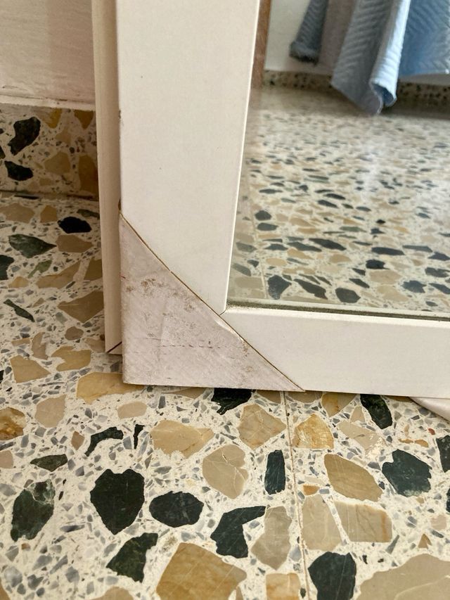 Espejo blanco de cuerpo entero - 37.5x158cm