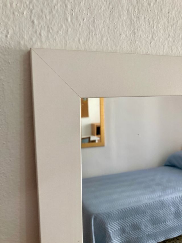 Espejo blanco de cuerpo entero - 37.5x158cm