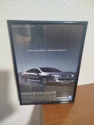 Marco Peugeot 407 Coupé piblicidad original