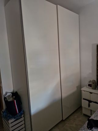 Armario Ikea Pax/Hasvik blanco 2 puertas