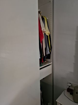 Armario Ikea Pax/Hasvik blanco 2 puertas