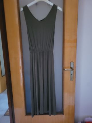 Vestito lungo verde oliva Tezenis