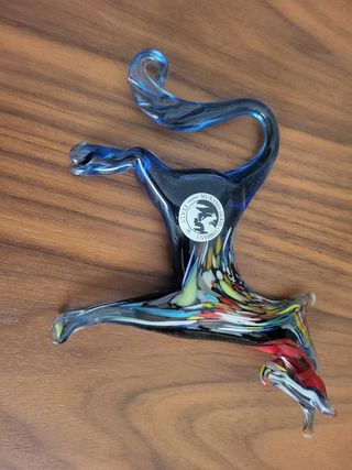 Caballo Murano vidrio multicolor