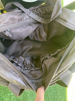 Bolso bebé Beaba marrón con varios compartimentos 