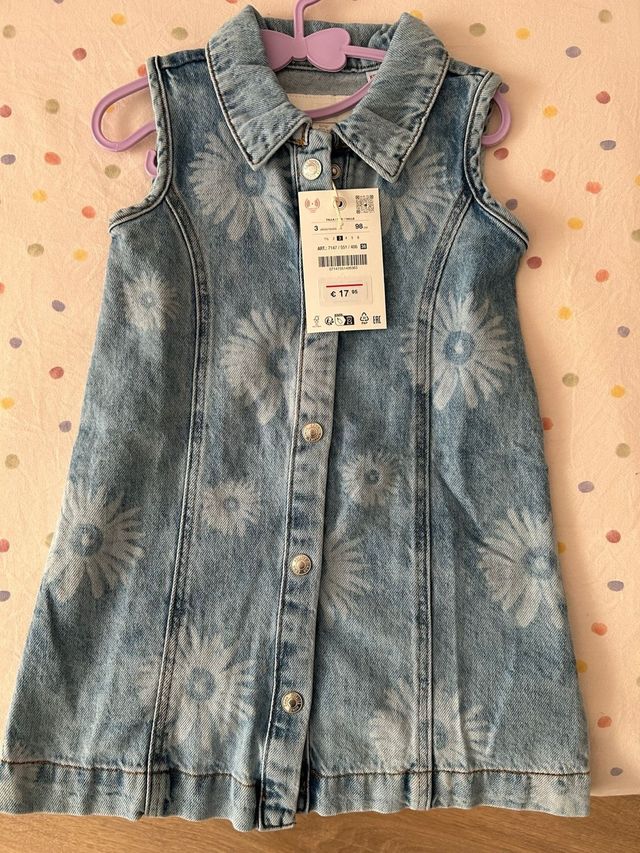 Abito in denim per bambina Zara di 3 anni