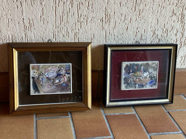 Dipinti olio su tela, 2 pezzi