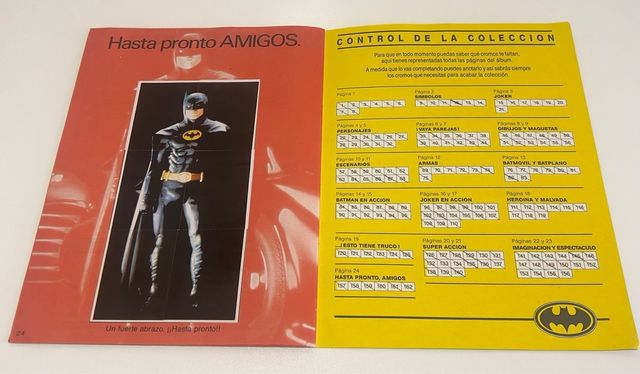 Álbum cromos Batman 1989