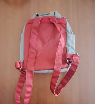 Mochila Doughnut Gris-Roja