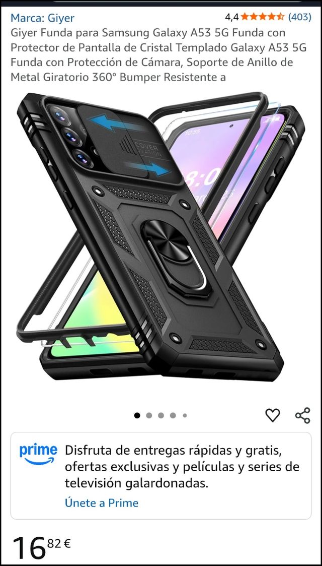 Carcasa Samsung A53 - Nueva