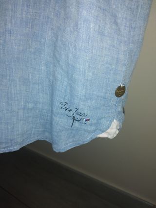 Camicia smanicata pepe jeans blu
