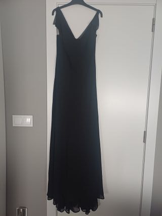 Vestido largo negro elegante