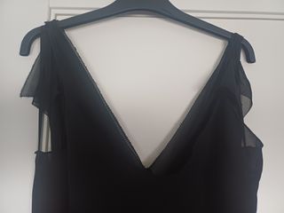 Vestido largo negro elegante