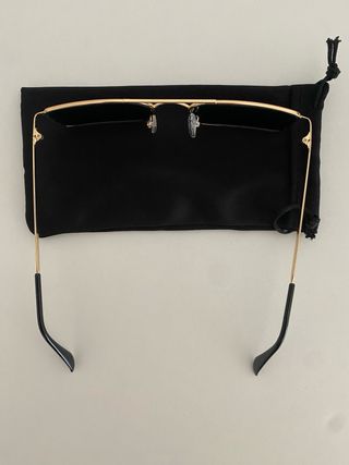 Occhiali da sole vintage oro