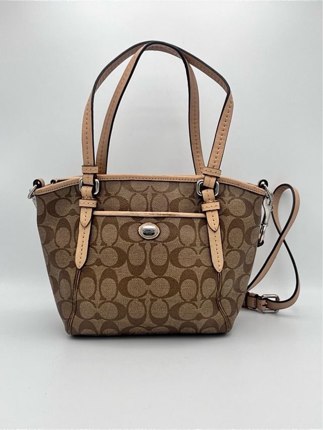 Mini Tote Coach Signature con tracolla rimovibile