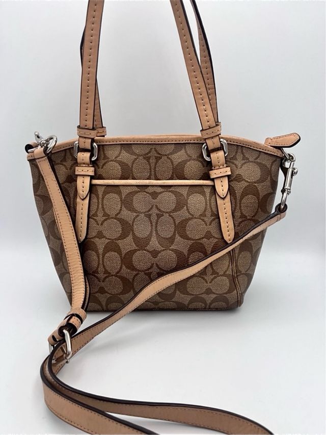 Mini Tote Coach Signature con tracolla rimovibile