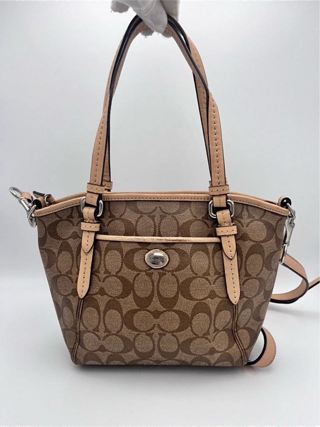Mini Tote Coach Signature con tracolla rimovibile