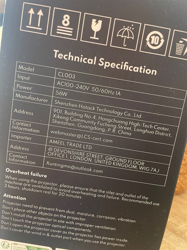 Proyector AMEELA blanco