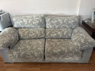 2 Sofás cama 2 y 3 plazas - Gris claro