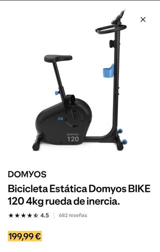 Bicicleta estática Domyos BIKE 120 4kg.