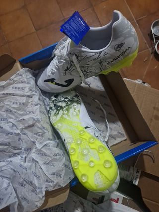 Botas fútbol Joma Supercopa AG Blancas