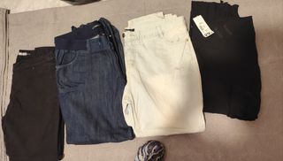 Vaqueros, peto y dos chaquetas 