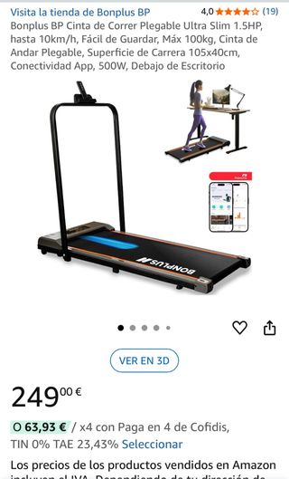 Cinta Correr Bonplus BP Plegable