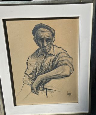 Dibujo enmarcado - Retrato